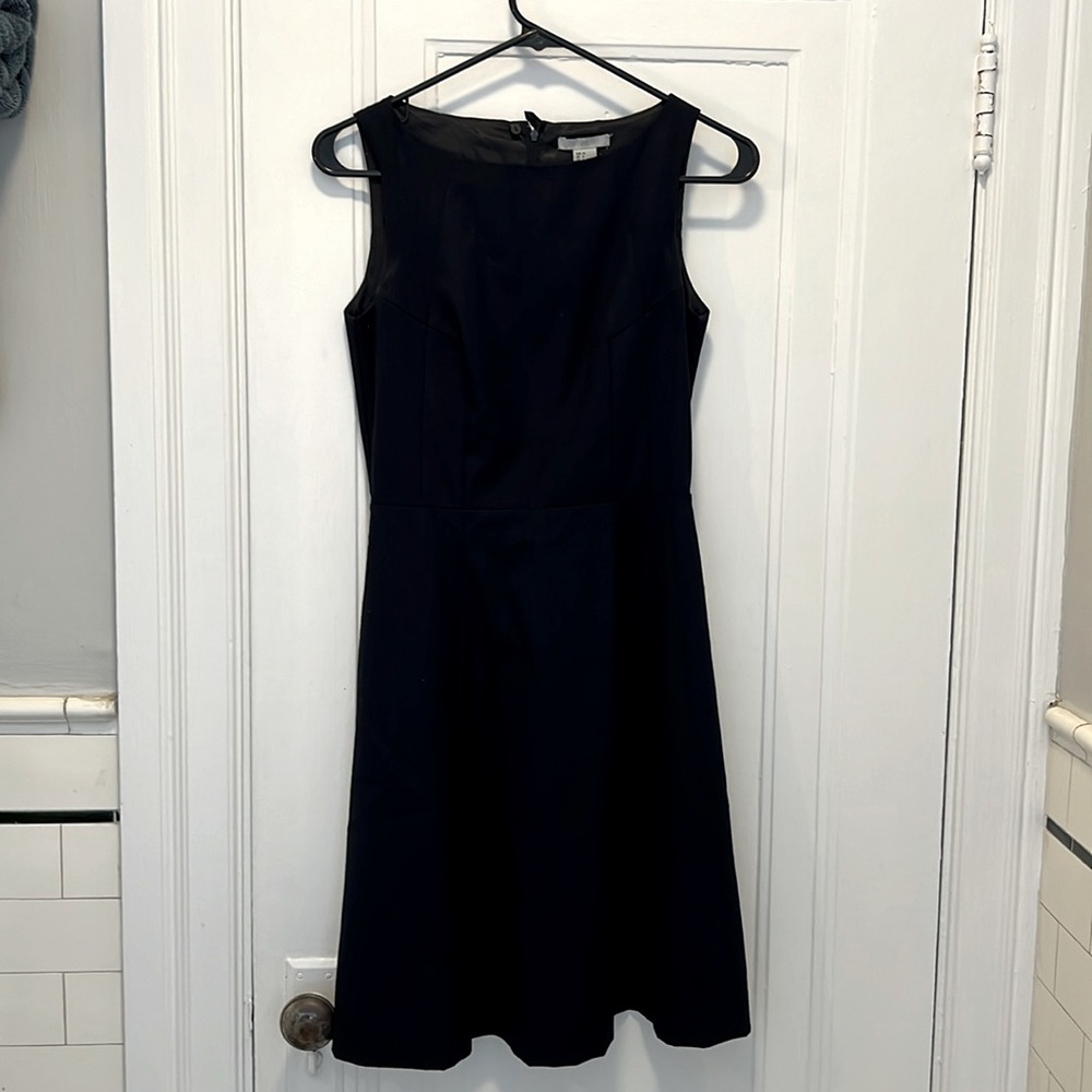 Navy Fit and Flare Dress